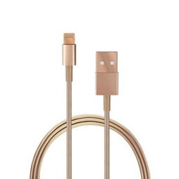 六讯jfx 适用于苹果iphone5 5s 5c ipad air mini 4 数据线 金色充电器 数据线产品图片1